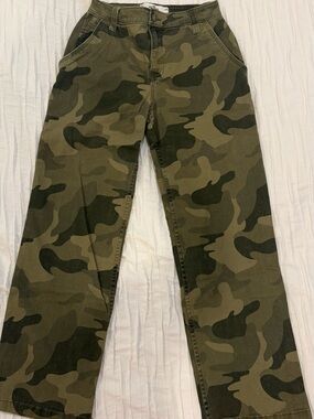 Hollister high rise dad pants Green Utility Pants, size 24